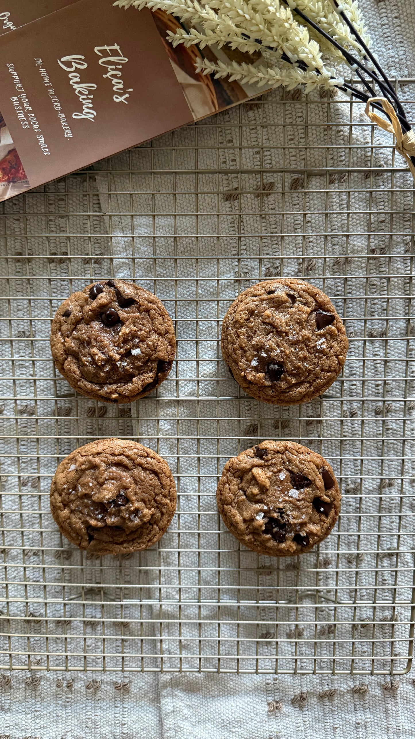 ORGANIC, GLUTEN-FREE & VEGAN CHOCOLATE CHIP COOKIES- Pack of 4