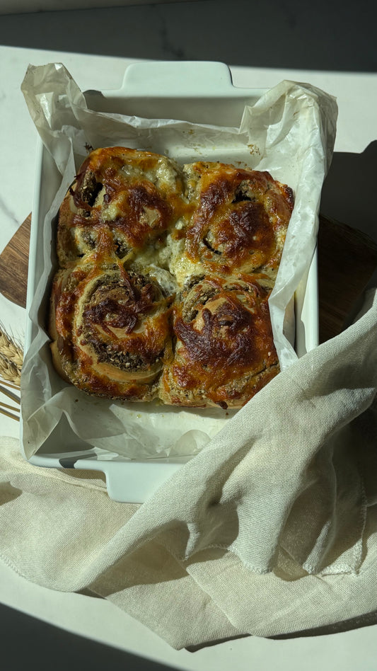 2- ZA’ATAR SOURDOUGH CHEESE ROLLS - PACK OF 4