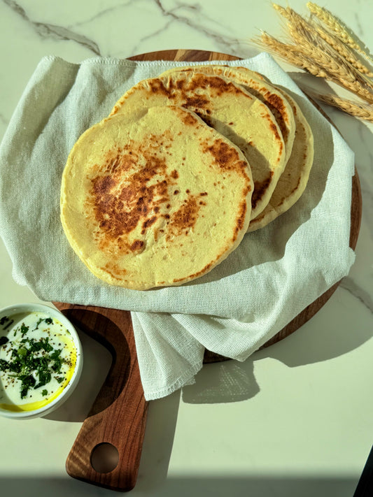 Organic Sourdough Pita Bread - Pack of 4