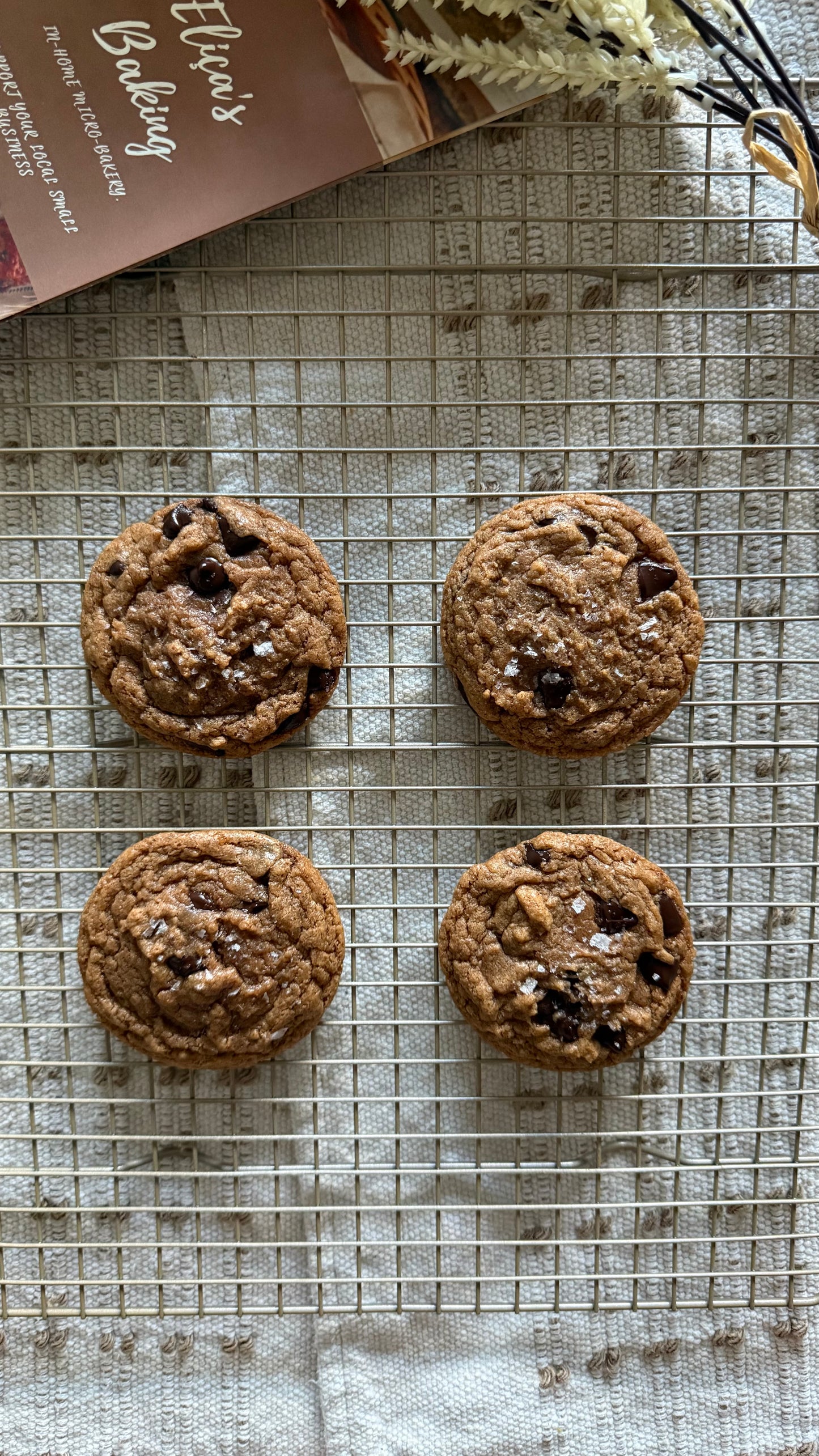 ORGANIC, GLUTEN-FREE & VEGAN CHOCOLATE CHIP COOKIES- Pack of 4