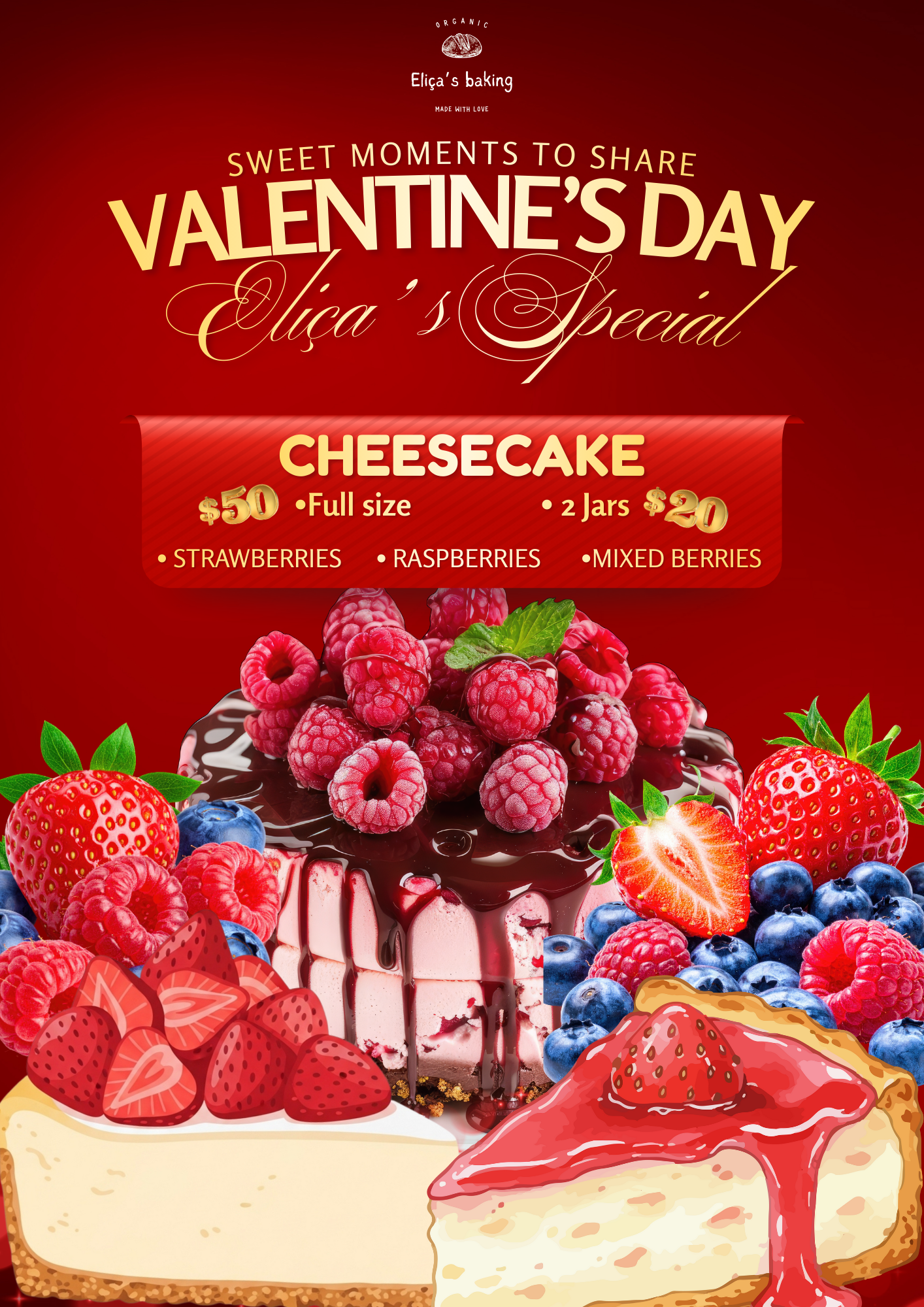 1. Valentine’s Cheesecake Collection